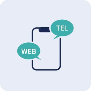 電話・WEBから来院の予約が可能